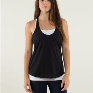 Lululemon Black Lightweight Tank Top Strappy Back